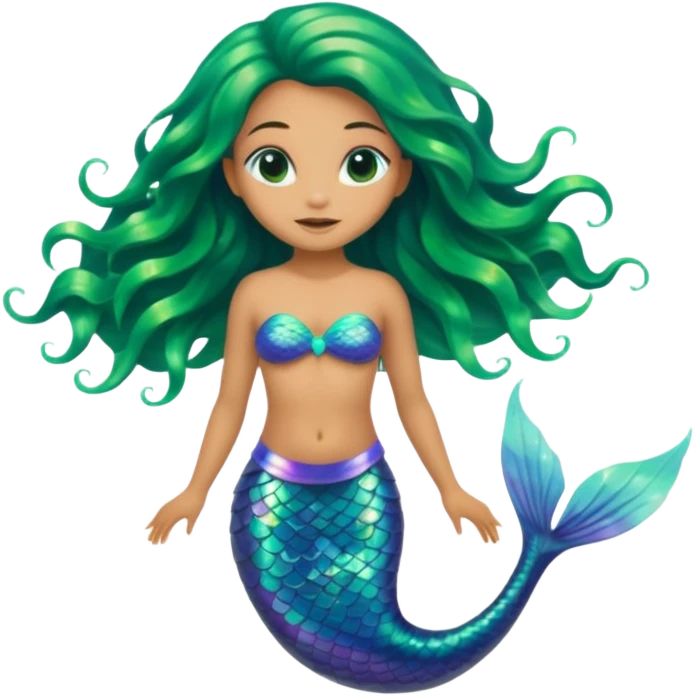 Alien mermaid emoji