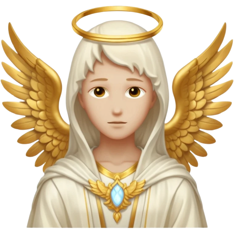 Aesthetic biblical faceless archangel emoji