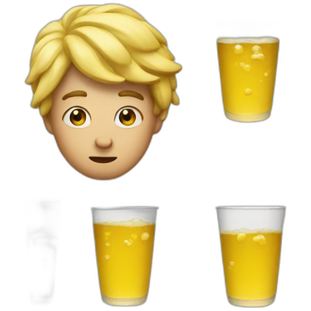 Drunk people pee emoji