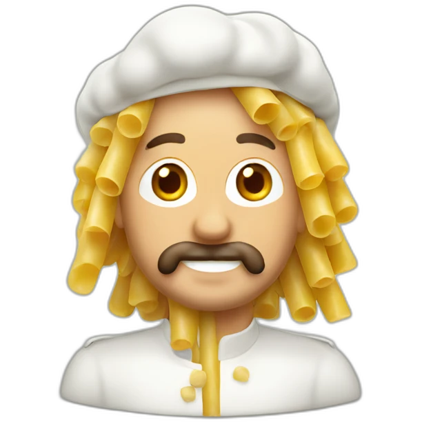 Italian man cut pasta emoji
