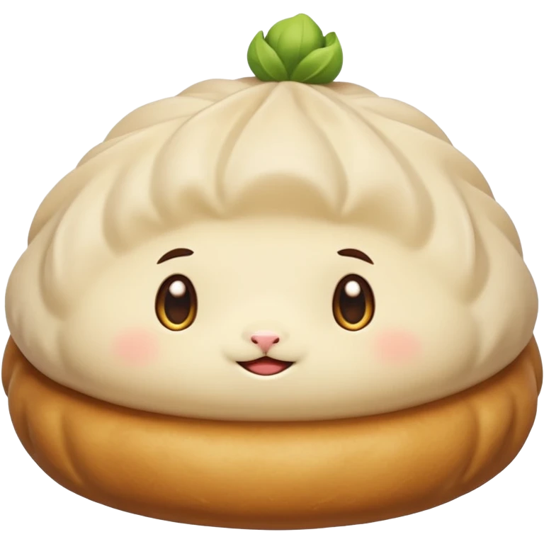 dumpling bun with a cool shadow clone emoji
