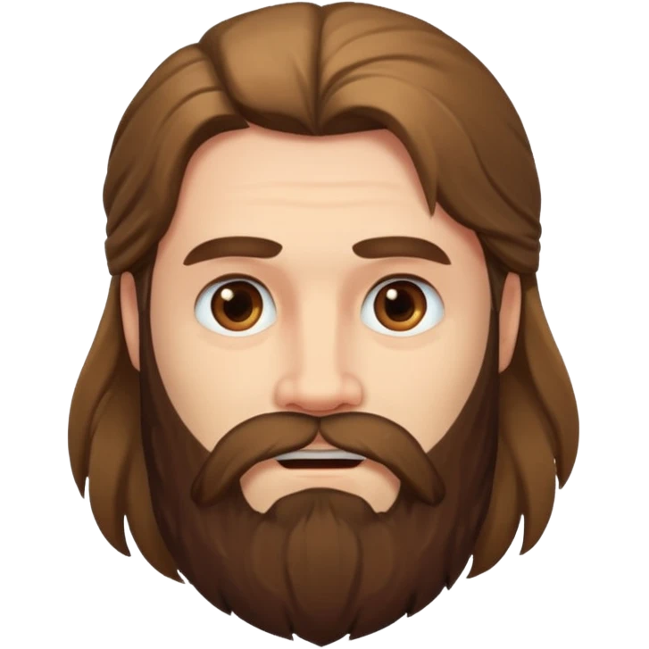 long haired bearded man emoji