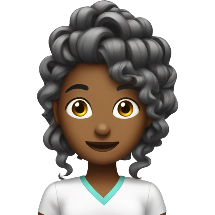 Girl getting hair done emoji
