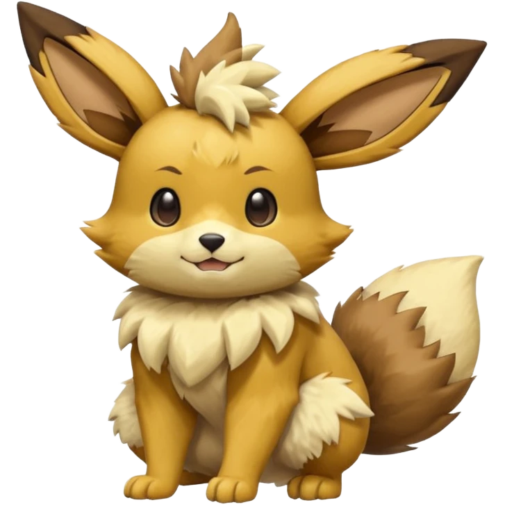Zeraora-Eevee-Buneary-fusion emoji