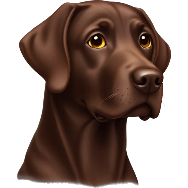 Chocolate Labrador  emoji