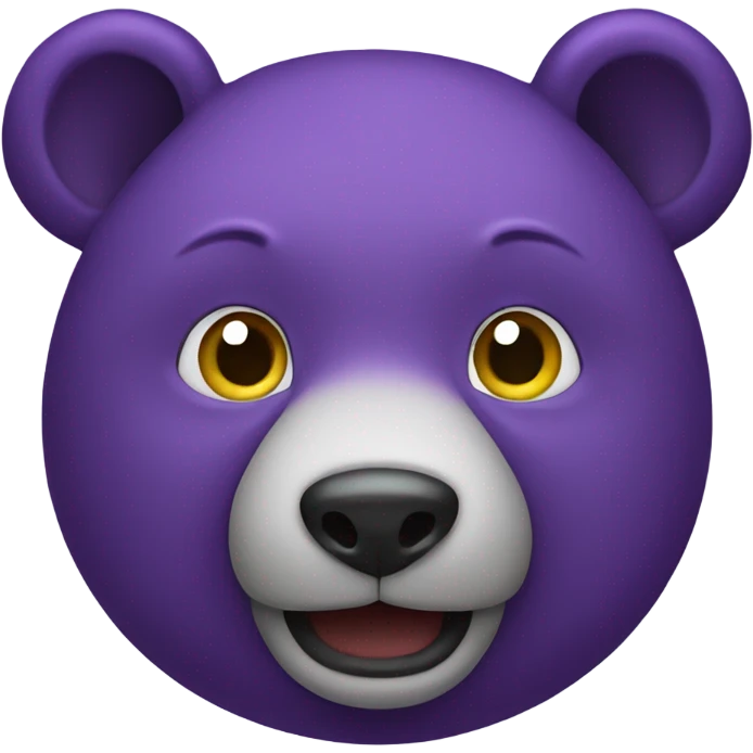 purple bear  emoji