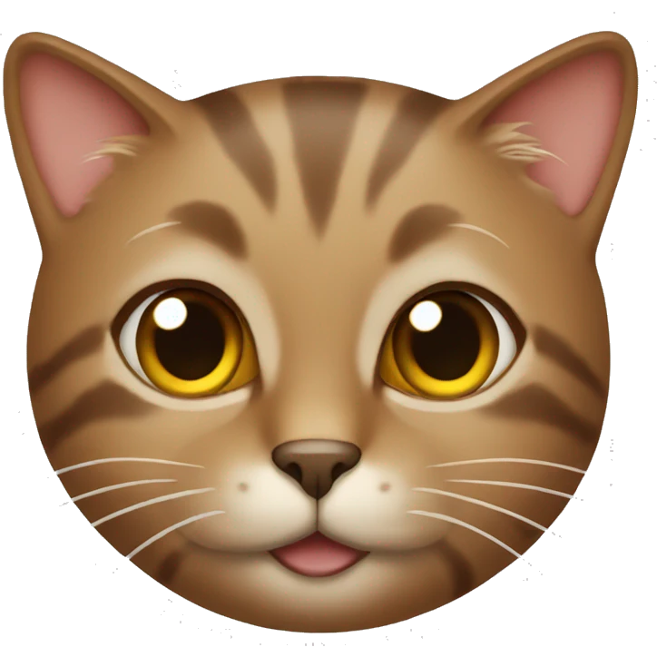 Cat brown  emoji