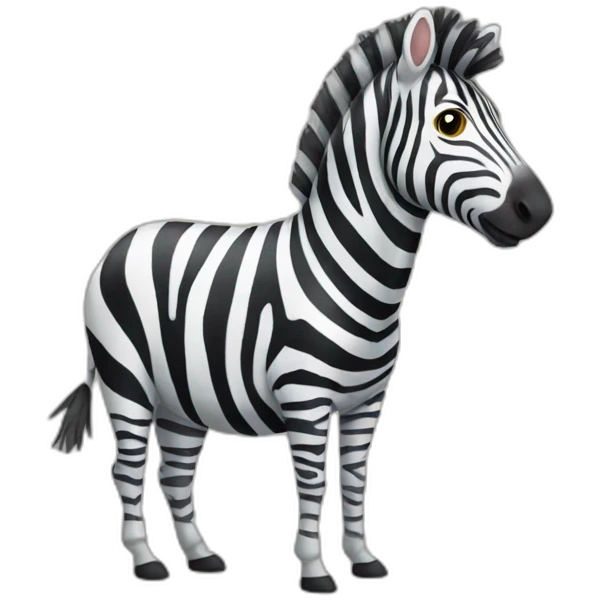 zebra wearing jacket emoji