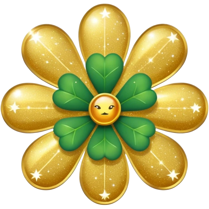 real cosmos star, but with clover, to make star look like lucky star, but main point is star emoji