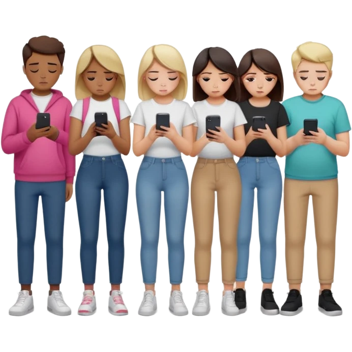 depressive people using tiktok emoji