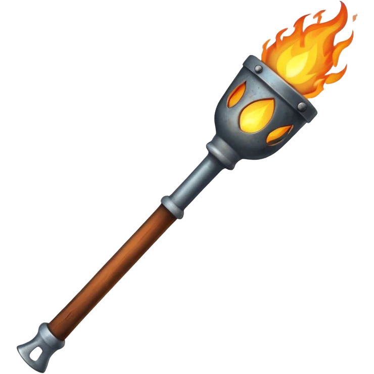 pitchfork and torch emoji