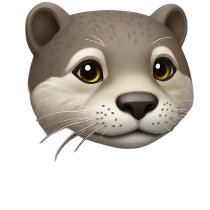 Loutre sur chat emoji