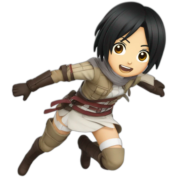 mikasa ackerman jump emoji