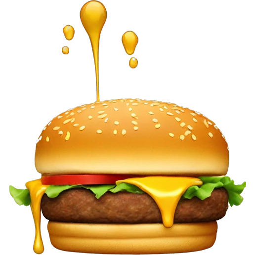Extra Burger, Food, Make a honey mustard into ta patty and there we go. emoji