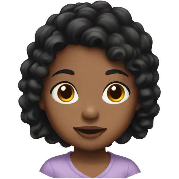 black hair woman black hair baby emoji