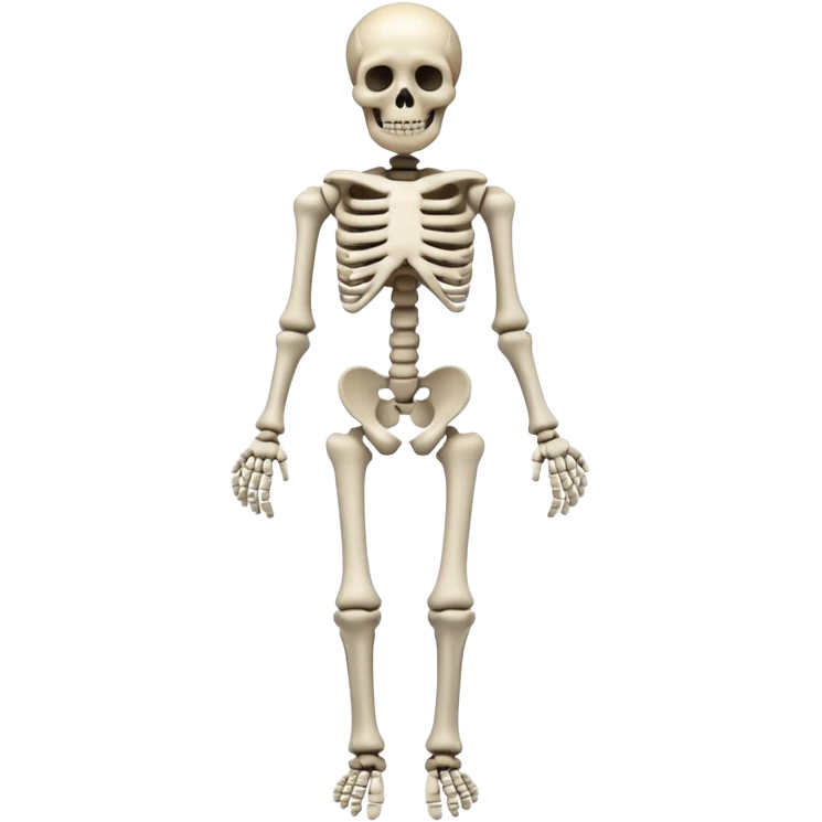 horror skeleton full body dead emoji