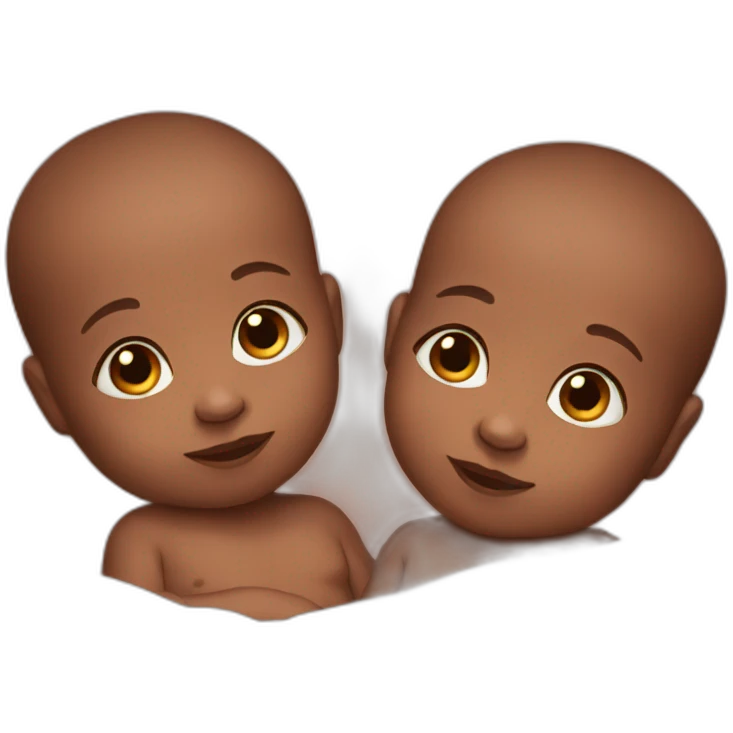 Newborn twins emoji