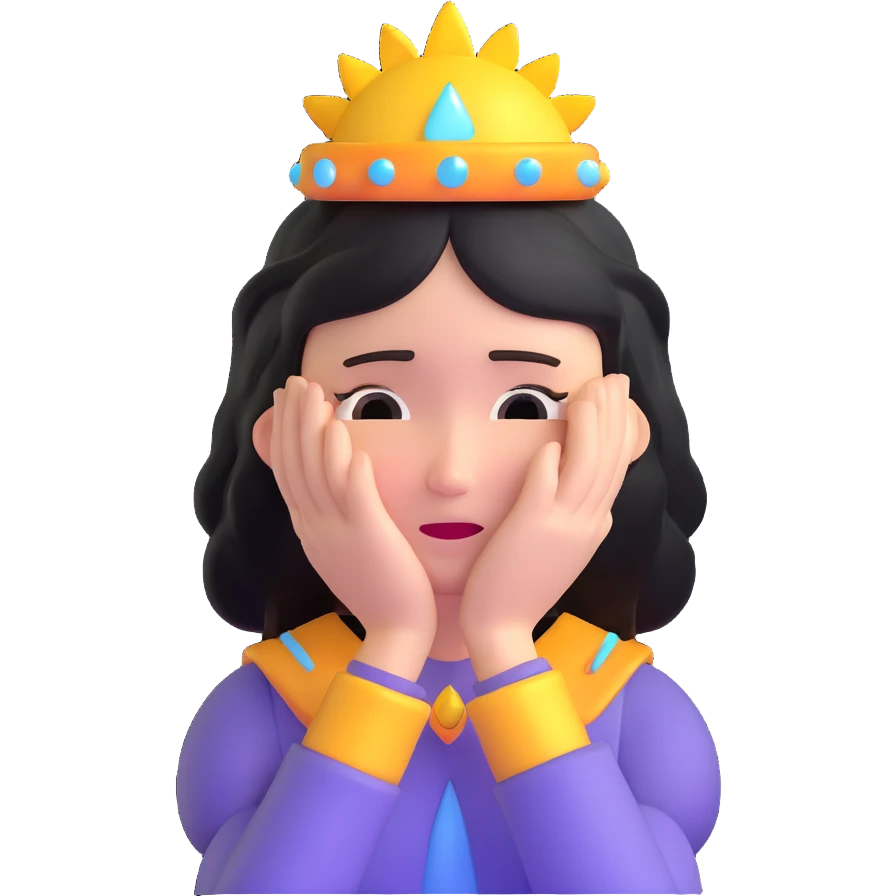 crying character wearing a glowing halo emoji