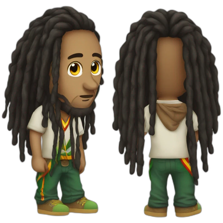 Rastafarian with dreadlocks emoji