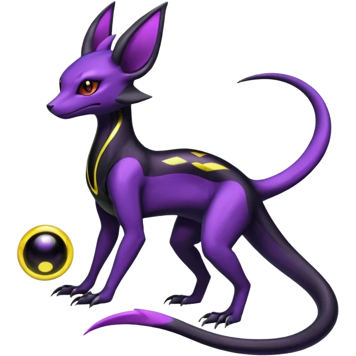 Shiny Salandit-Noivern-Umbreon-Hybrid (Full body) emoji