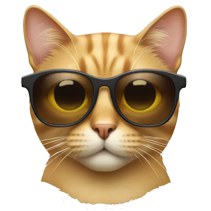 Cat with sunglasses emoji