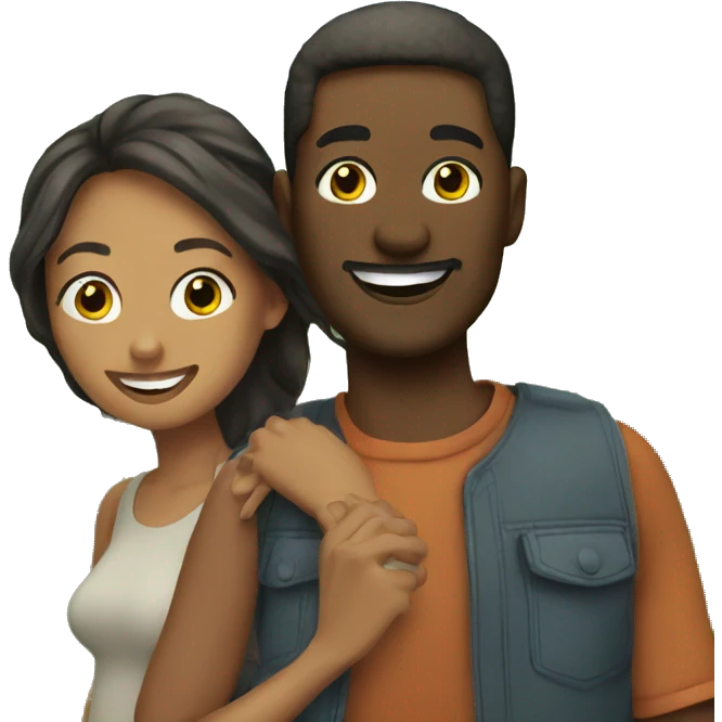 couple enjoying nature together emoji