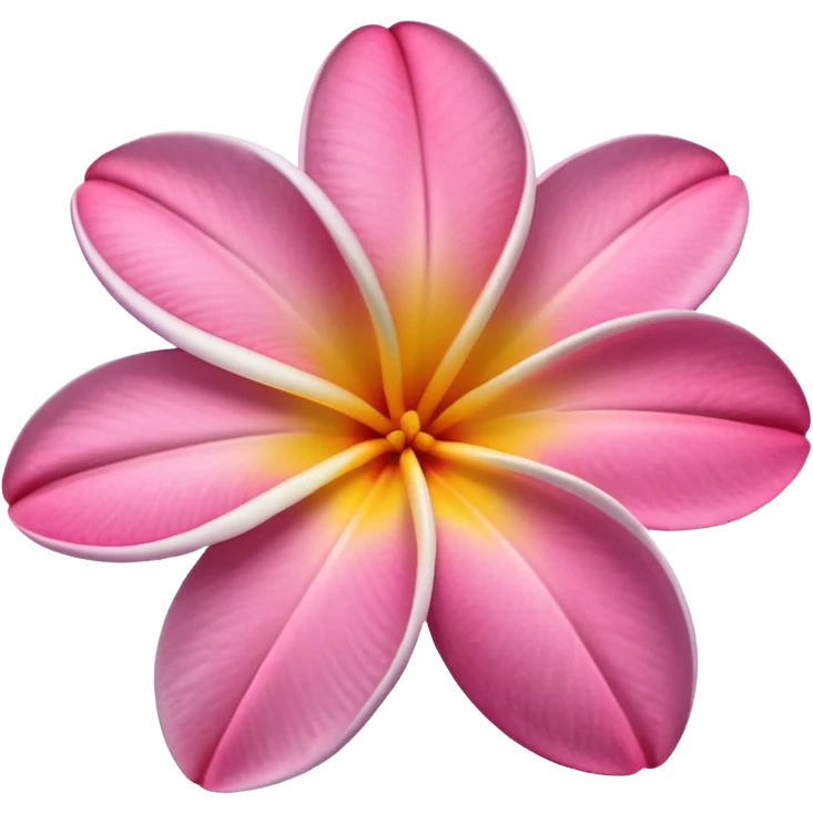 frangipani flower pink emoji