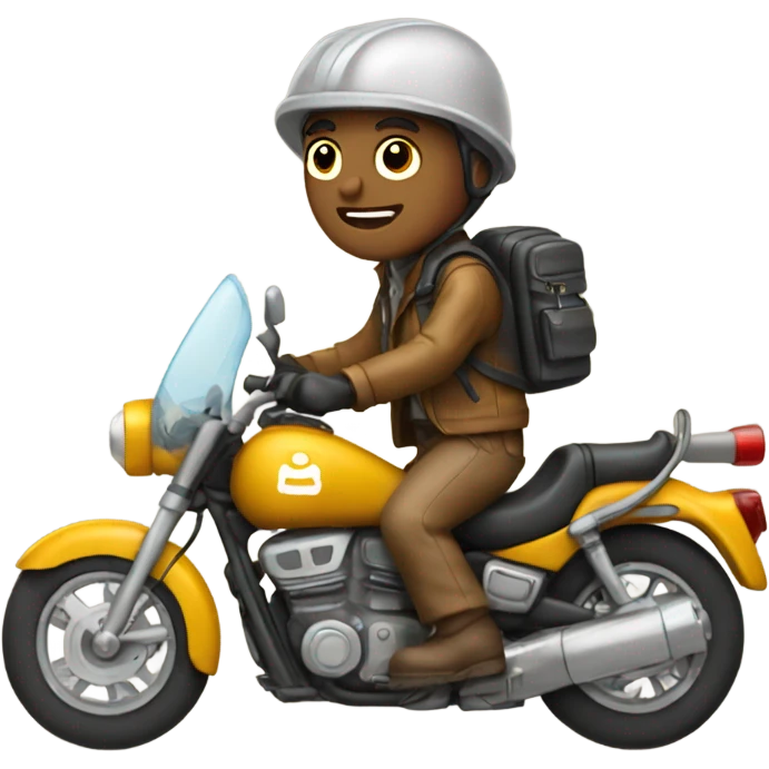 Geologist riding a motorcycle  emoji
