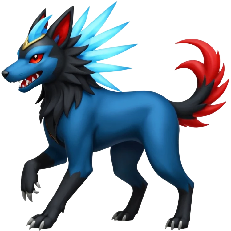 Luxray-Manectric-Houndoom-Pokémon-Fakémon-hybrid-creature emoji