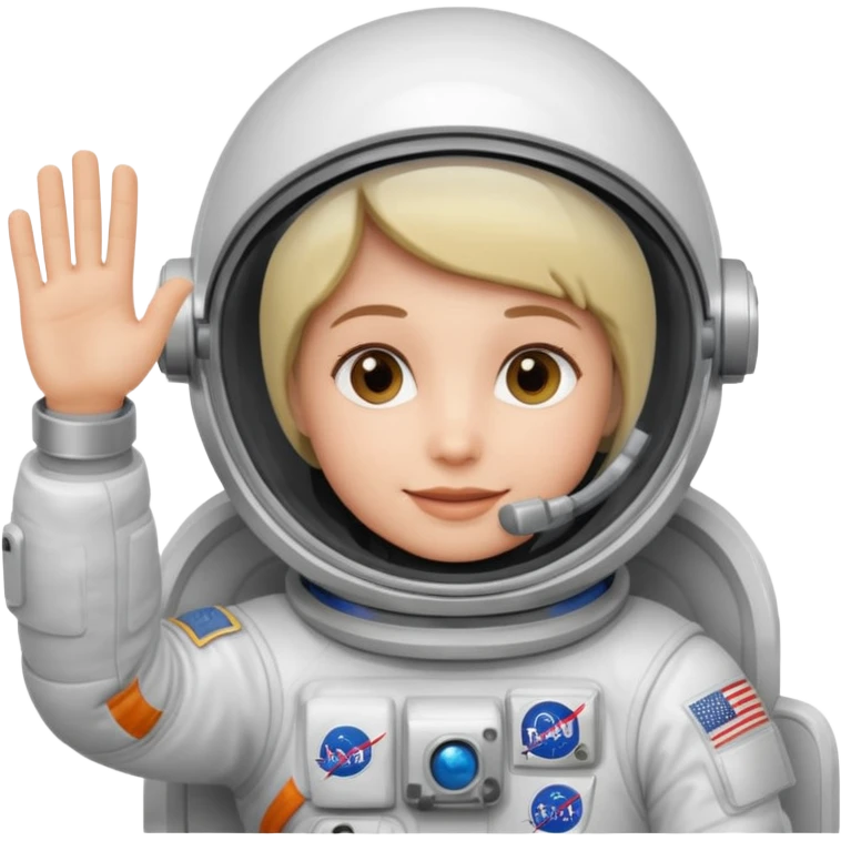 astronaut waving emoji