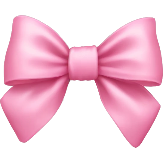 baby pink bow emoji