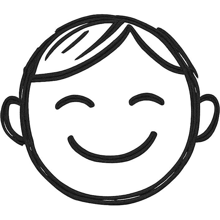 a face with a relaxed smile emoji