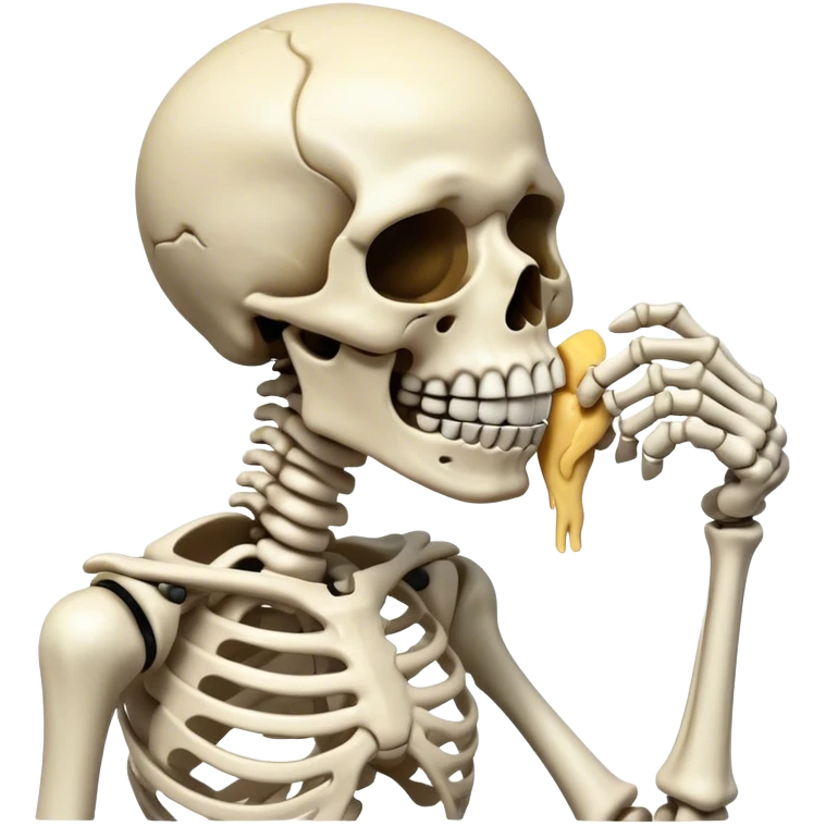 skeleton choking itself out emoji