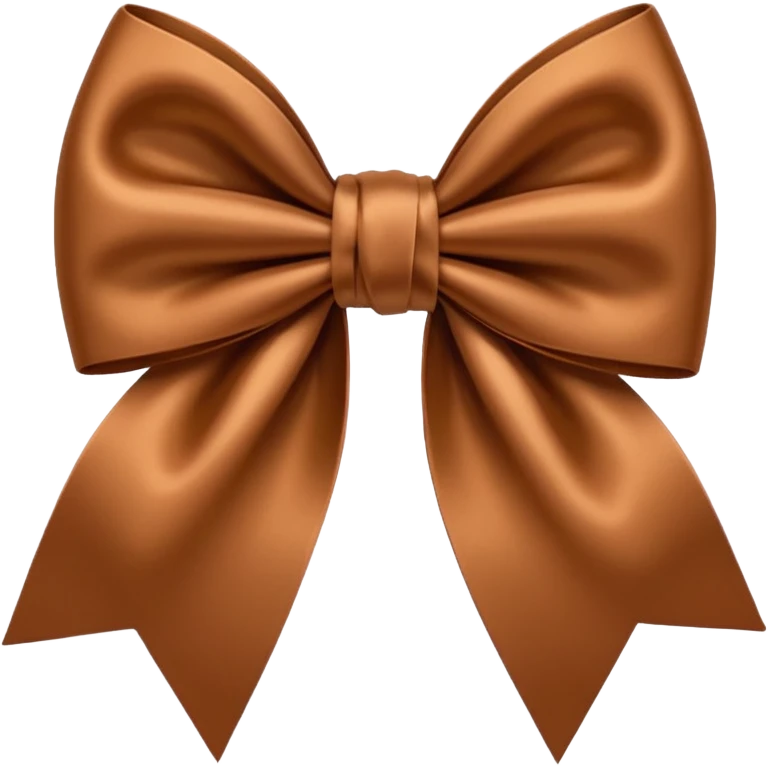 Brown bow emoji