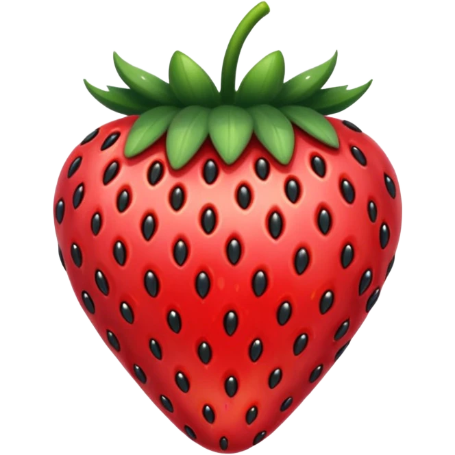 Fresa negra emoji