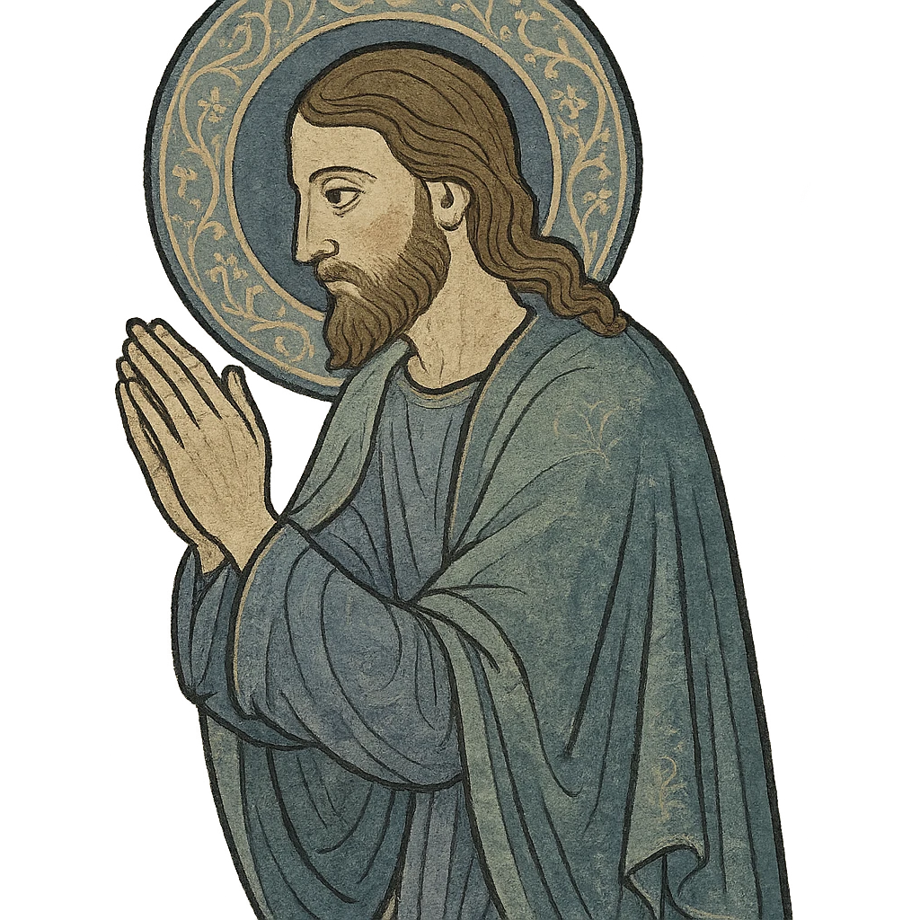 jesus praying  emoji