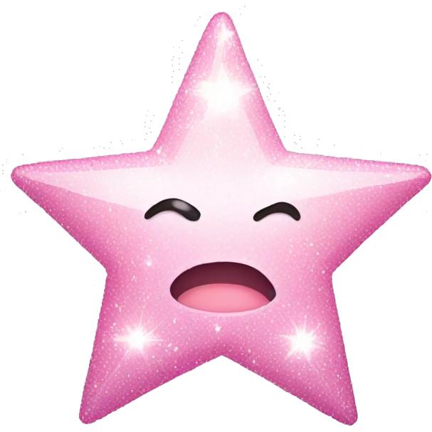 Light pink sparkle star emoji