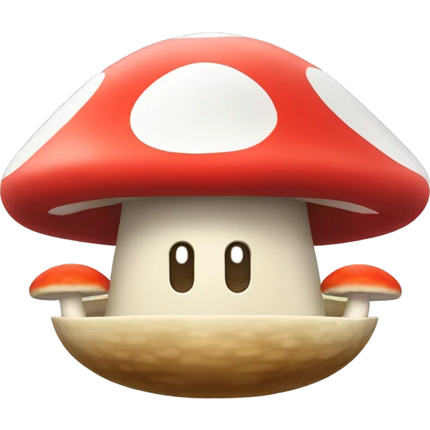 Mario-style Mushroom Yacht emoji
