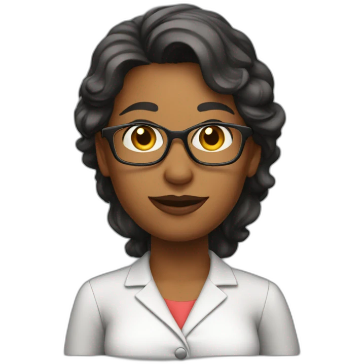 Teacher with a big ass emoji
