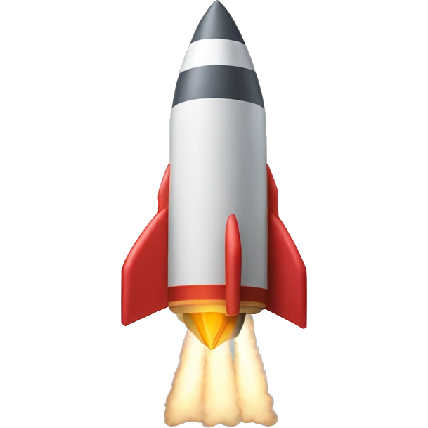 rocket with strong arms aside emoji