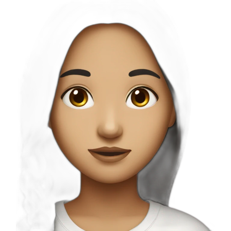 Girl christian with catholic cross emoji