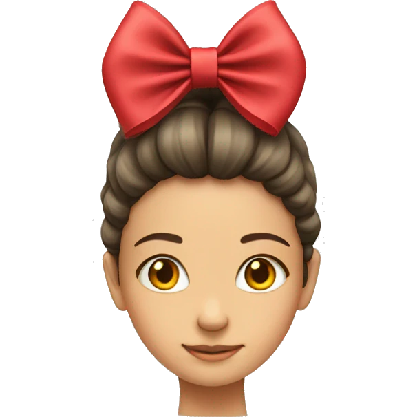 Bow on girl’s head  emoji