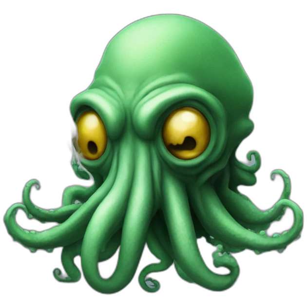 Cthulu smoking emoji