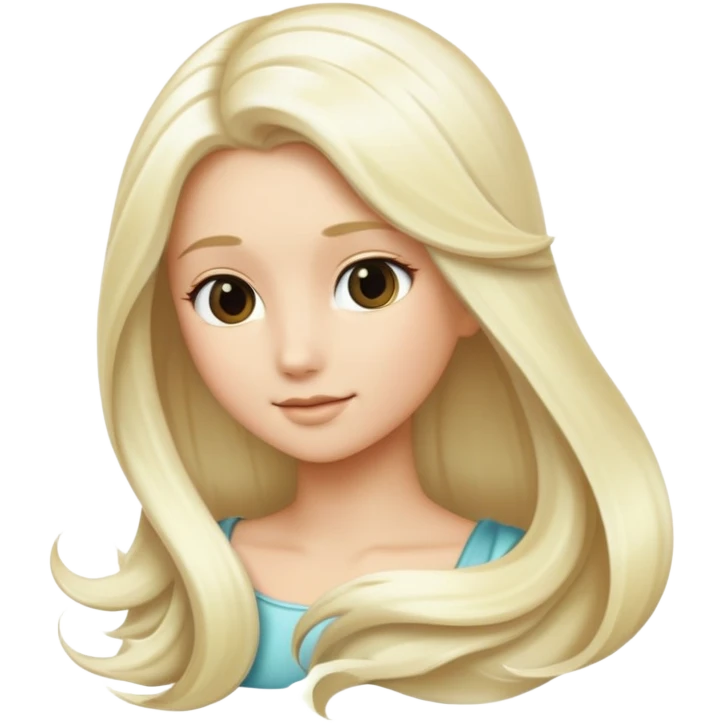Platinum blonde hair emoji
