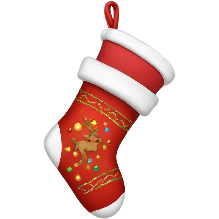 Christmas stocking emoji
