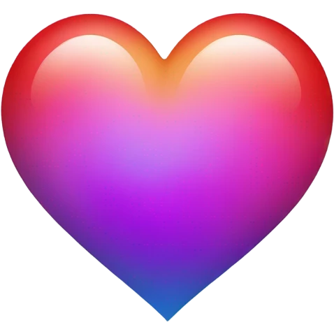 Rainbow heart emoji