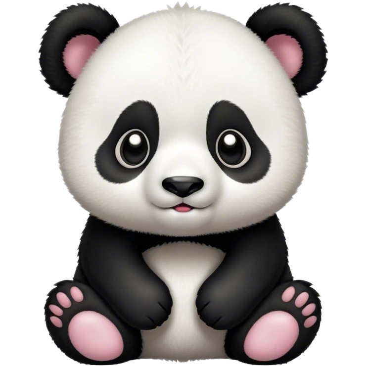 Cute baby panda emoji
