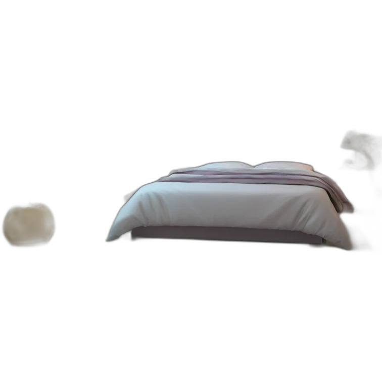 modern bedroom with leds emoji
