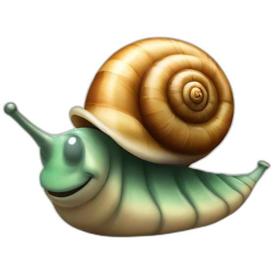 Un escargot qui fume un petard emoji