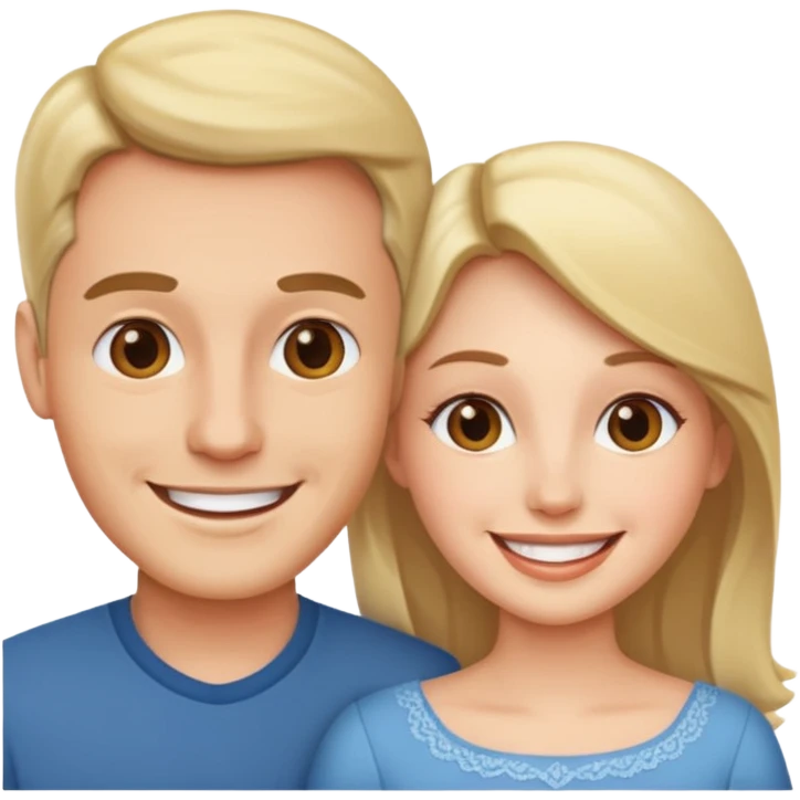 Married couple male and female emoji